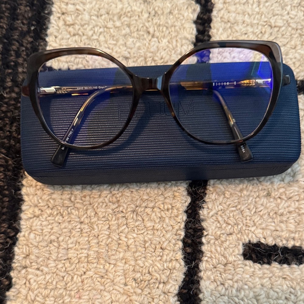 Helium Paris 4442 Gray Crystal Tortoise Shell Glasses